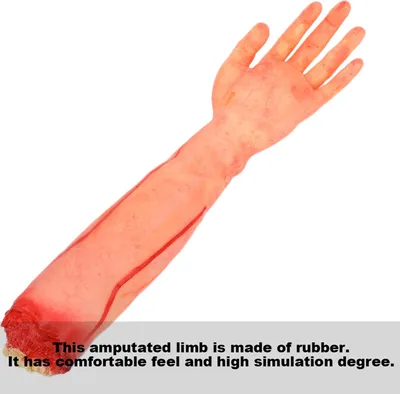 Produktbild von Schreckliche amputierte Gliedmaßen-Simulation, abgetrennte Hand, Halloween-Streich-Requisite, Spukhaus-Dekoration, große abgetrennte Hand