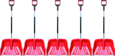 Produktbild von 5x Schneeräumer Schneeschieber Alutube 55cm rot stark Schaufeln Snower