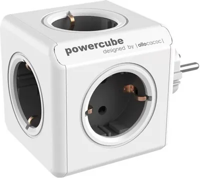 Produktbild von Allocacoc 1100GY/DEORPC PowerCube Original - 5er Steckdosenleiste, Grau, 250 V, Dunkel