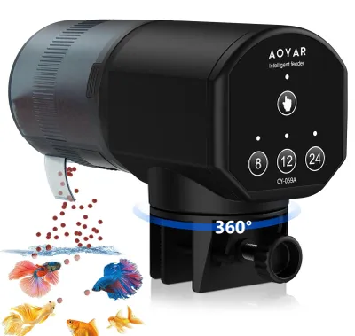 Aquarium-Futterautomat, 200 ml, feuchtigkeitsbeständig, Timer