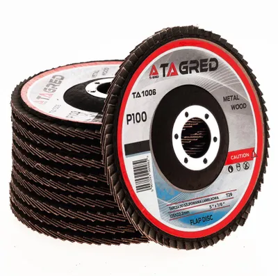 Produktbild von Fächerscheiben 125mm 10x Lamellenscheiben Korn P100 Schleifscheiben 10 Stück