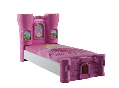 Produktbild von Bett 90x190cm Castle Prinzesssin In Pink