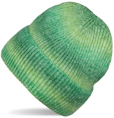 Image de styleBREAKER Bonnet tricoté pour femme avec rayures en dégradé de couleurs en look ombré, bonnet en tricot fin, bonnet tricoté 04024199