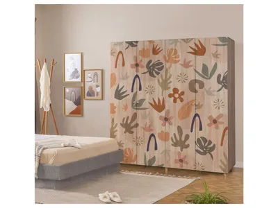 Obrázek produktu pro Skye Decor, Loni 4 -906, Kleiderschrank, Sonomo, 100% MELAMINBESCHICHTETE SPANPLATTEN, 180 x 52 x 192 cm