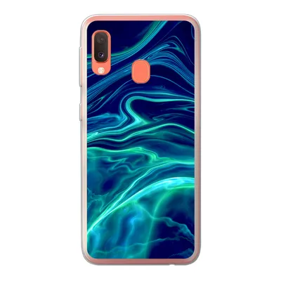 Produktbild von MuchoWow® Handyhülle Schutzhülle Hülle für Samsung Galaxy A20e Abstrakt - Wellen - Design Silikon Softcase Handy Hülle - Abdeckung