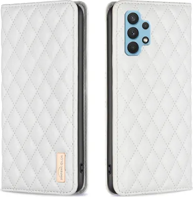 Obrázek produktu pro Galaxy A32 4G Case, Elegantní flipové kožené pouzdro ve stylu knihy se stojánkem pro Samsung Galaxy A32 4G White