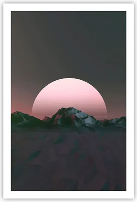 Produktbild von Poster - Poster ohne Rahmen - Landschaft Berge Sonne - 61x91,5 cm - Wand Bild - Wanddeko - Wandbilder - Kunstposter - Wandposter - Bilder - Kunstdruck - Wanddekoration - Wandbild - P2XPA61x91-4320