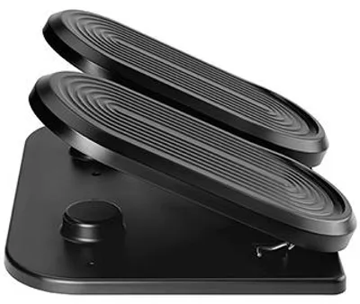 Imagen del producto de Base ergonómica para reposapiés, máquina de ejercicios para piernas, color , acero, capacidad de carga de 20 kg, marca Powerton, superficie texturizada