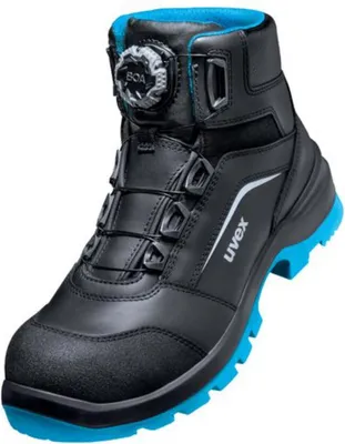 Produktbild von Uvex S3L, Erwachsener, Sicherheitsstiefel, Schwarz, Blau, 120 °C, EN ISO 20345:2022, EN 61340-4-3, EN 61340-5-1, Polyurethan (PU)