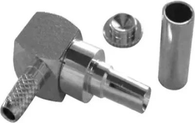 Image de Connecteur coudé CRC9 pour câble RG174, version à sertir