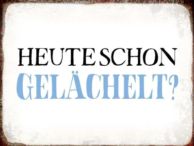 Produktbild von vianmo Holzschild 30x40 cm heute schon gelächelt