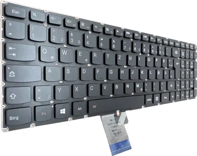 Image de FR - Clavier avec éclairage, sans cadre compatible avec Lenovo IdeaPad U530P IFI