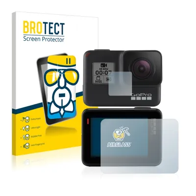 Produktbild von BROTECT Schutzglas für GoPro Hero 7 Black Schutzfolie Panzer Folie Glas Display Schutz klar