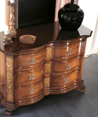 Produktbild von Schränke Massiv Kommoden Wohnzimmer Kommode Schubladen Holz Sideboard Schrank