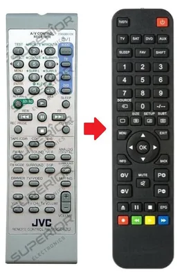 Produktbild von Ersatz Fernbedienung für JVC RX-5050B | RX-5052S | RX-5052S