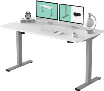 Produktbild von FLEXISPOT Schreibtisch Basic-Series, Elektrisch höhenverstellbarer Schreibtisch, 2- Fach-Teleskop