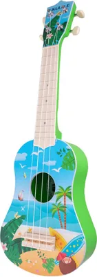 Produktbild von Ukulele "Hawaii" 17,5x7x53 cm | Mehrfarbig