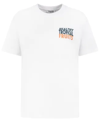 Produktbild von Sublevel Bequemes Shirt Rundhalsausschnitt Kurzarm Bedruckt Größe: S