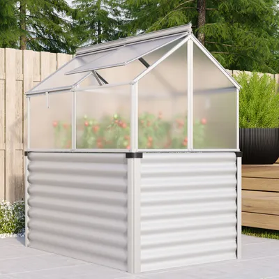 Produktbild von Vitavia Hochfrühbeet "Paris" aluminium blank / eloxiert 4 mm HKP