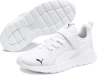 Produktbild von PUMA Anzarun Lite AC PS Kinder Sneaker mit Klettverschluss puma white 29