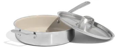 Keramische Antihaft-Bratpfanne 3,5 Quart mit Deckel, 5-lagig