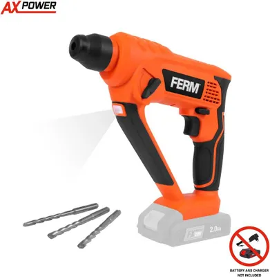 Produktbild von FERM – AX-POWER – Akku-Bohrhammer – 20 V – ohne Akku & Ladegerät