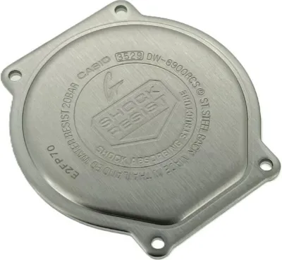 Produktbild von Casio G-Shock Bodendeckel Edelstahl silberfarben DW-6900RCS-7