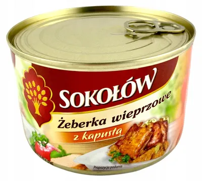 Zdjęcie produktu dla Żeberka Wieprzowe Z Kapustą 400G Sokołów