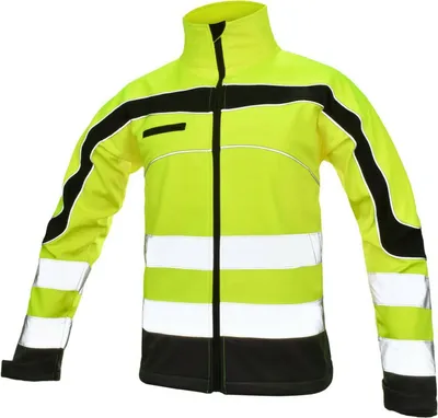 Produktbild von Softshelljacke Arbeitsjacke Warnschutz Jacke Warnjacke Softshell Jacke SOFTFLEX gelb L