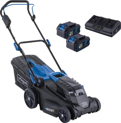 Obrázok produktu pre Scheppach BC-MP380-X - SET XL2, Rotačná kosačka, 500 m², 38 cm, 2,5 cm, 7,5 cm, 45 L