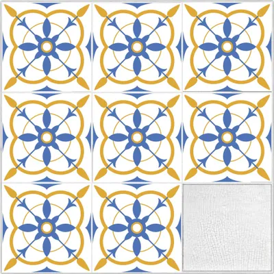Produktbild von Aufkleber für Fußbodenfliesen - Fliesen - 20x20cm - 36 Stück - auch für Wandfliese - Boden, Bad, Küche, Fließenspiegel, WC - Dekoration renovieren - überkleben - fbl_070