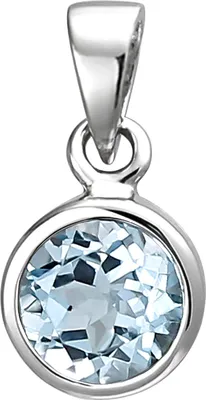 Produktbild von JOBO Anhänger 925 Sterling Silber 1 Blautopas hellblau blau