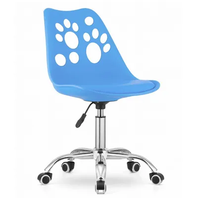 Produktbild von FORTENA Schreibtischstuhl PRINT Drehstuhl Blau, ergonomisch & höhenverstellbar