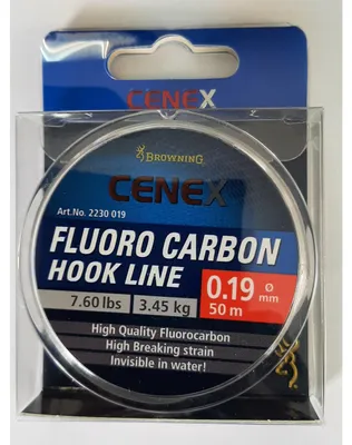 Produktbild von Browning Cenex Fluoro Carbon Vorfach transparent 50m Ø 0,19mm 3,45kg