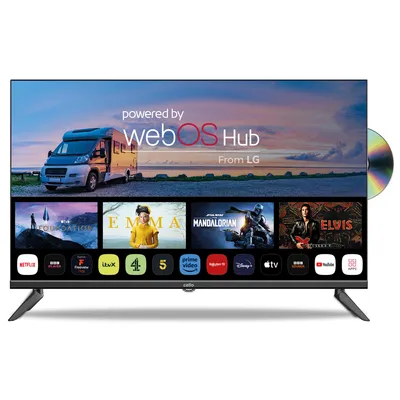 Produktbild von Cello 32″ Smart Camping LED TV mit DVD Player, webOS, Triple Tuner, Pitch Perfect Sound, 12V/24V/230V Multispannung – ideal für Wohnmobil & Wohnwagen