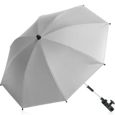Produktbild von Fillikid Sonnenschirm für Kinderwagen Buggy und Jogger mit UV SCHUTZ 50+ Baby Kind Schirm Silber