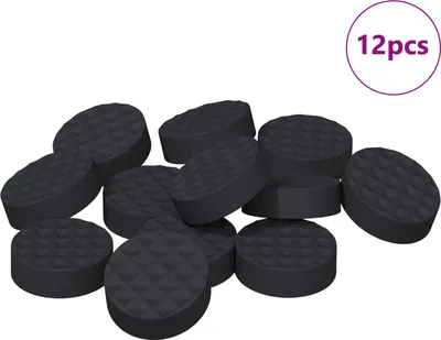 Obrázek produktu pro vidaXL Nábytkové kluzáky 12 ks černé Ø 14 x 4 mm EVA