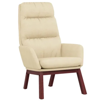 Image de vidaXL Fauteuil relax Tissu Crème