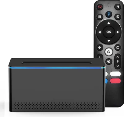 Obrázok produktu pre X6 Android 11 Smart TV Box Amlogic S905Y4 4K multimediálny prehrávač LPDDR4 2 GB EMMC 16 GB so slotom pre SATA6 HDD, 2,4 GHz/5 GHz dual-band WiFi, BT4, dekódovanie VP9 a H.265, s diaľkovým ovládačom