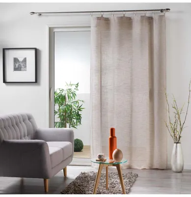 Image de Rideau à anneaux Milza - L 240 x l 140 cm - Beige