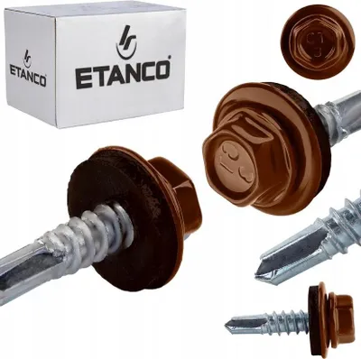 Zdjęcie produktu dla ETANCO GT5 wkręty samogwintujące metal - metal 5,5 x 19 mm RAL 8011 250 szt.