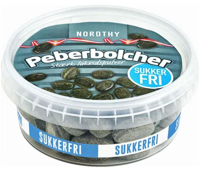 Produktbild von Nordthy Peberbolcher zuckerfrei 180g