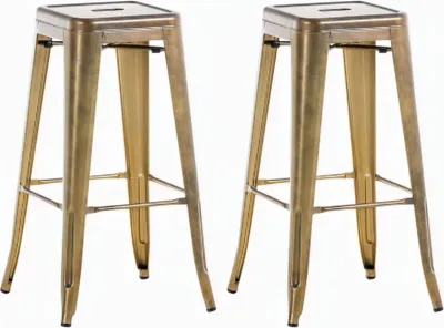 Produktbild von 2er Set Barhocker Joshua gold