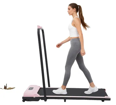Obrázek produktu pro Skládací běžecký pás, výkon 3,0 HP, rozsah rychlosti 0,6–3,7 mph, délka běžecké plochy 50–80 cm, šířka běžecké plochy 30–50 cm, skládací konstrukce