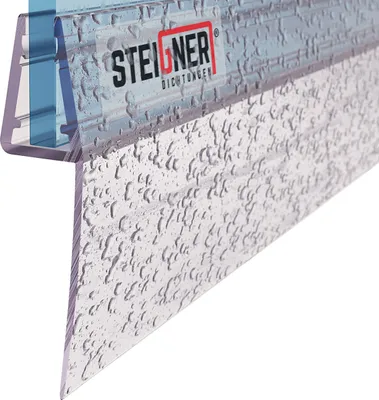 Produktbild von STEIGNER Duschdichtung, 120cm, Glasstärke 3,5/ 4/ 5 mm, Gerade PVC Ersatzdichtung für Dusche, UK04