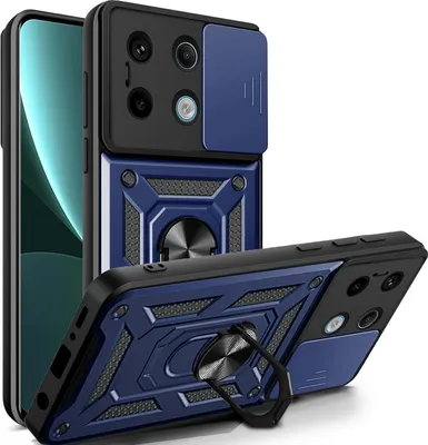 Produktbild von Outdoor Panzer Hülle Xiaomi Redmi Note 13 Pro 5G Handyhülle Kameraschutz Blau