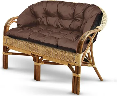 Produktbild von Gartenkissen 190x40 cm für Sofa oder Bank, wasserfest, braun