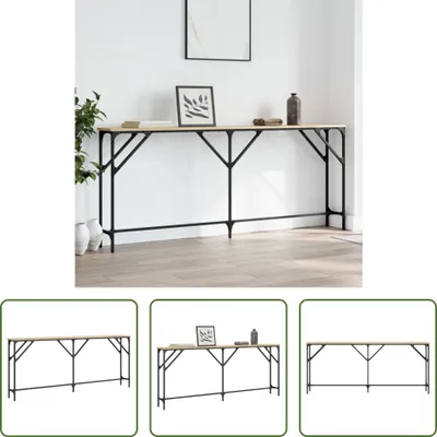 Obrázek produktu pro The Living Store Konzolový stolek Sonoma dub 180x23x75 cm materiál na bázi dřeva
