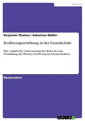 Produktbild von Ernährungserziehung in der Grundschule
