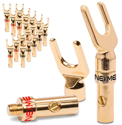 Produktbild von Gabelschuhe 20x NEXMEX Y-Stecker Gabelkabelschuhe Lautsprecherkabel Gabelstecker